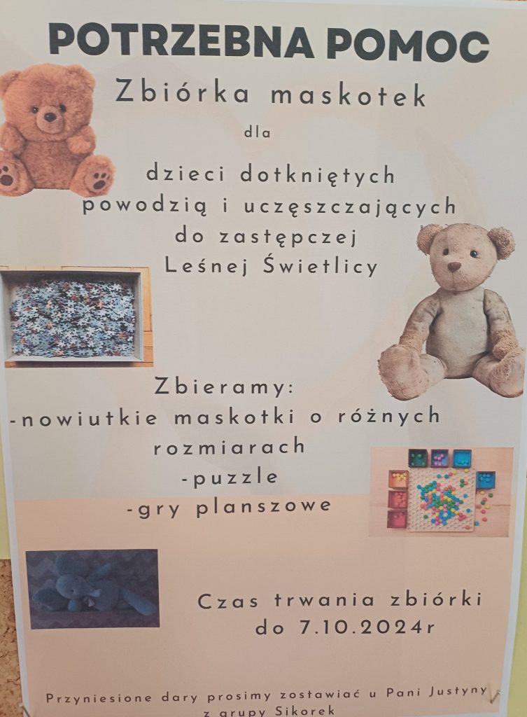 Potrzebna pomoc dla dzieci z zalanej świetlicy w Droszkowej